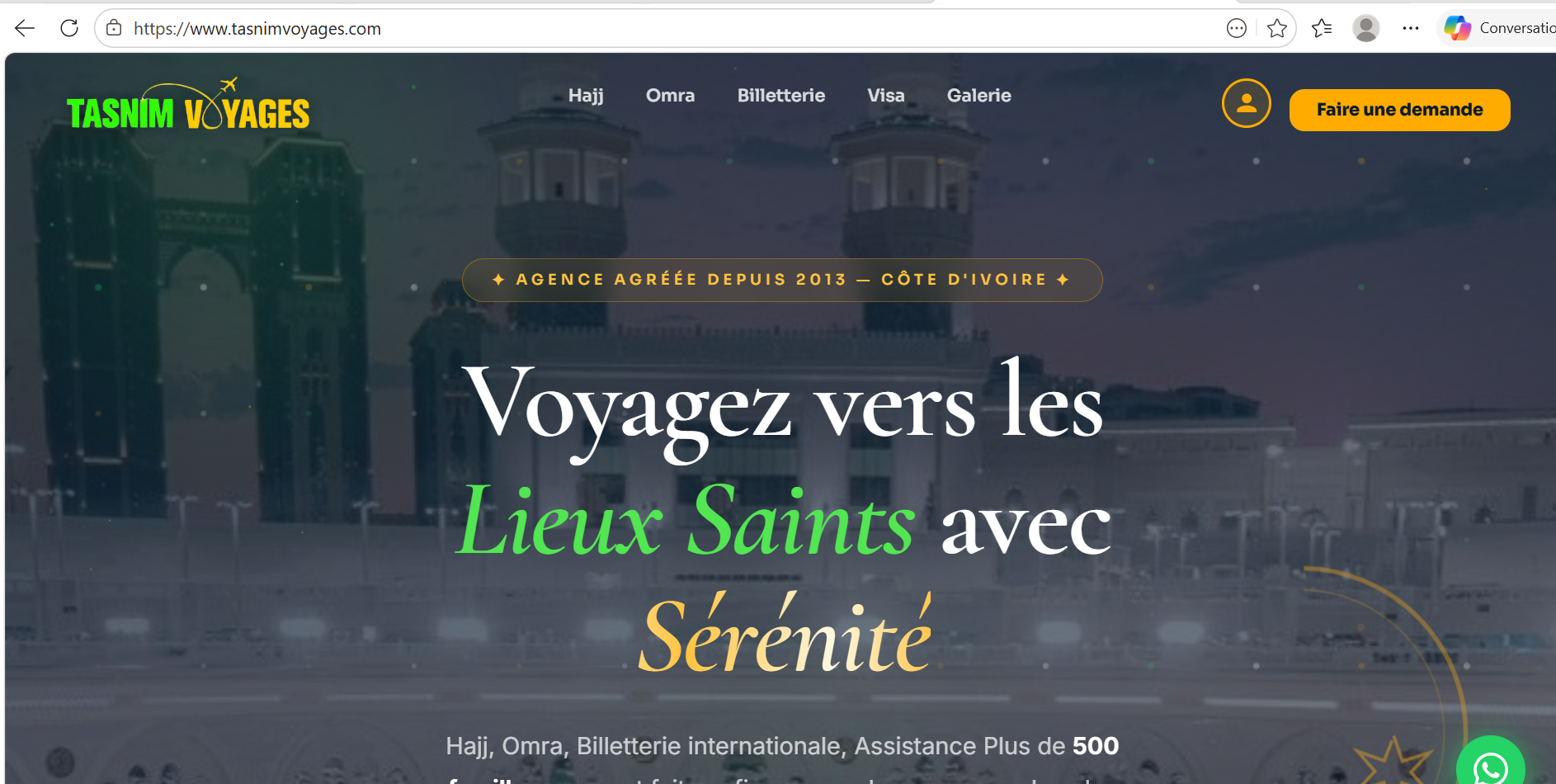 Tasnim Voyages — Plateforme Agence de Voyage